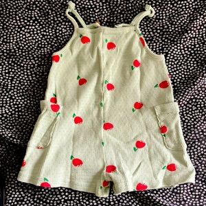 Zara shorts jumpsuit floral